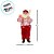 Papai Noel Decorativo em Pé Jogador de Beisebol - Vermelho e Branco - 30cm - 1 unidade - Rizzo - Imagem 8