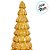 Enfeite Decorativo de Natal com Luz e Movimento - Árvore Giratória Dourada Clara - 30x9cm - 1 unidade - Rizzo - Imagem 2