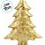 Enfeite de Natal em Cerâmica - Árvore Ouro - 28x20x5,5cm - 1 unidade - Cromus - Rizzo - Imagem 2