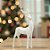 Decoração de Natal em Resina - Rena em Pé Branca - 40,5x21x7cm - 1 unidade - Cromus - Rizzo - Imagem 1