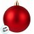 Bolas de Natal em Tubo - Vermelho Lisa, Matte e Glitter - 12cm - 4 unidades - Cromus - Rizzo - Imagem 3