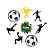 Pick Decorativo para Doces - Festa Futebol - 11x5cm - 8 unidades - Regina - Rizzo - Imagem 1