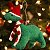 Enfeite Para Pendurar de Natal - Dinossauro - 15cm - 1 unidade - Cromus - Rizzo - Imagem 1