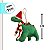 Enfeite Para Pendurar de Natal - Dinossauro - 15cm - 1 unidade - Cromus - Rizzo - Imagem 2