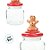 Pote Decorativo de Vidro de Natal - GirgerBread - 18,7cm  - 1 unidade - Cromus - Rizzo - Imagem 2