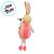 Enfeite Decorativo de Páscoa - Coelho Rosa com Flor - 6x23x6cm - 1 unidade - Rizzo - Imagem 2