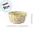 Cesta Decorativa de Bambu Redonda - Amarelo - 20x20x10cm - 1 unidade - Cromus - Rizzo - Imagem 3