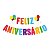 Faixa Decorativa "Feliz Aniversário" - 1,1m e 80cm - 1 unidade - Regina - Rizzo - Imagem 1