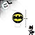 Vela Plana Adesivada - Batman - 8,5cm - 1 unidade - FestColor - Rizzo - Imagem 2