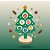 Enfeite Decorativo de Natal - Árvore Espírito Natalino - 17x10,2cm - 1 unidade - Rizzo - Imagem 1