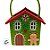 Cesta em Feltro de Natal - Casinha Verde - 14x15x11cm - 1 unidade - Rizzo - Imagem 2