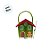 Cesta em Feltro de Natal - Casinha Verde - 14x15x11cm - 1 unidade - Rizzo - Imagem 3