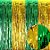 Cortina Decorativa Larga Metalizada Dourada e Verde - 1x2m - 1 unidade - Rizzo - Imagem 1