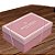 Caixa Retangular com Tampa e Elástico - Camélia - 46x33x14cm - 10 unidades - Cromus - Rizzo - Imagem 1