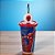 Copo de Plástico com Tampa e Canudo Pin Homem Aranha - 500ml - 1 unidade - Disney Original - Rizzo - Imagem 1