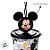 Copo de Plástico com Tampa e Canudo Pin Mickey Mouse - Prata - 500ml - 1 unidade - Disney Original - Rizzo - Imagem 2