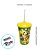 Copo com Tampa e Canudo - Brasil Copa do Mundo Amarelo - 700ml - 1 unidade - Rizzo - Imagem 4