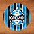 Prato de Papel Redondo - Grêmio - 18x18cm - 8 unidades - Regina - Rizzo - Imagem 1