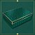 Caixa Retangular com Tampa - Royal Verde - 27x10x21cm - 5 unidades - Regina - Rizzo - Imagem 1