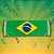 Banner com Haste - Bandeira do Brasil - 24x50cm - 1 unidade - Rizzo - Imagem 1