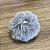Pompom Decorativo Cinza - 5cm - 1 unidade - Rizzo - Imagem 1