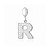 Berloque Letra Cravejada R - Imagem 1
