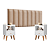 Kit Cama Queen Mesa de Cabeceira Classic Branco  E-NOVA MÓVEIS - Imagem 1