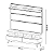 Conjunto Sala Painel Vivare 1.6 c/ Rack Vivare 1.6 - Imagem 5