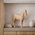 Escultura Cavalo em Polirresina Bege - Imagem 2