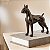 Escultura de Cachorro em Poliresina Preta - Imagem 2