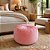 Puff de Veludo Rosa com Enchimento - Imagem 2