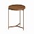 Mesa de Apoio Lateral Redonda Natural, Freijó, Off-White ou Espelhado - Imagem 3