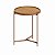 Mesa de Apoio Lateral Redonda Natural, Freijó, Off-White ou Espelhado - Imagem 5