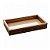 Bandeja de Madeira com Sisal e Vidro 30x17cm - Imagem 1