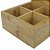 Caixa de Chá com Quatro Divisórias de Bambu 16x16x7,9cm - Imagem 3
