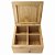 Caixa de Chá com Quatro Divisórias de Bambu 16x16x7,9cm - Imagem 5