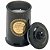 Vela de Pote Decorativa de Vidro Preto com Tampa 14cm - Imagem 1