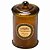 Vela de Pote Decorativa de Vidro Marrom com Tampa 14cm - Imagem 2