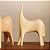 Escultura de Cavalo em Poliresina Bege 22cm - Imagem 4