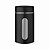 Pote para Mantimentos de Vidro e Metal Preto com Visor 900ml - Imagem 1