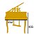 Mini Piano de Cauda Infantil - 30 Teclas - Turbinho - Cor Preto - Imagem 4