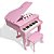 Mini Piano de Cauda Infantil - 30 Teclas - Turbinho - Cor Pink - Imagem 1
