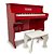 Mini Piano Eletrônico Infantil - 37 Teclas - Turbinho - Cor Vermelho Ferrari - Imagem 1