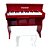 Mini Piano Eletrônico Infantil - 37 Teclas - Turbinho - Cor Vermelho Ferrari - Imagem 2