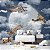 Papel De Parede Adesivo Infantil Aviador Planeta M² - Imagem 1