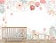 Papel Parede Adesivo Infantil Floral Aquarela Rosa M² - Imagem 4