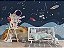 Papel Parede Adesivo Infantil Astronauta Espaço Lua Baby M² - Imagem 3