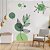 Adesivo Parede Decorativo Botânico Floral Boho Tons Verde - Imagem 1