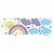 Adesivo de Parede Arco Iris Sol e Nuvens Amor Infantil Baby - Imagem 5