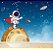 Papel de Parede Adesivo Infantil Astronauta Espaço Estrelado M² - Imagem 1